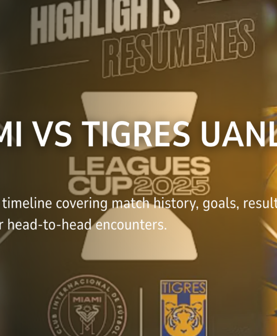 Inter Miami vs Tigres UANL Timeline